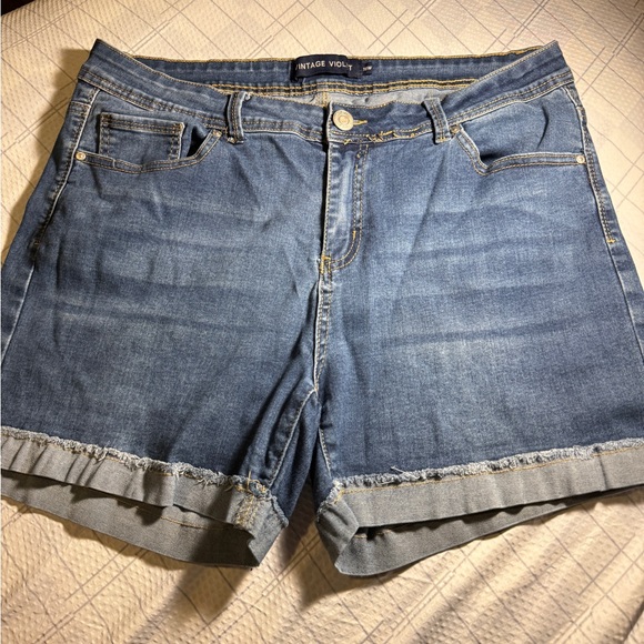Pants - Women's Blue Denim Shorts